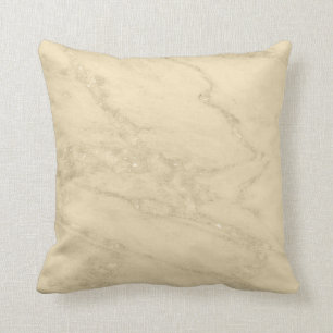 Luxury Champagne Gold Glitter Marble Cotton Cushion