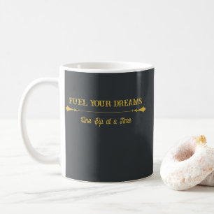 Luxury Charcoal  Gold Coffee Mug