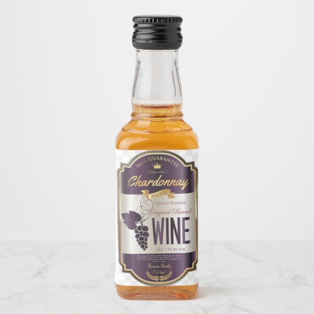 Luxury Chardonnay Wine Label (Front)