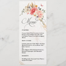 Luxury Chic Calligraphy Pink Floral Wedding