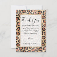 Luxury Chic Gold Black Brown Leopard Animal Print