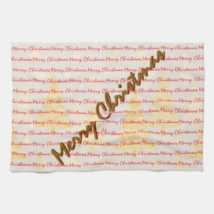 Luxury Christmas Christmas Trees Festive Tea Towel