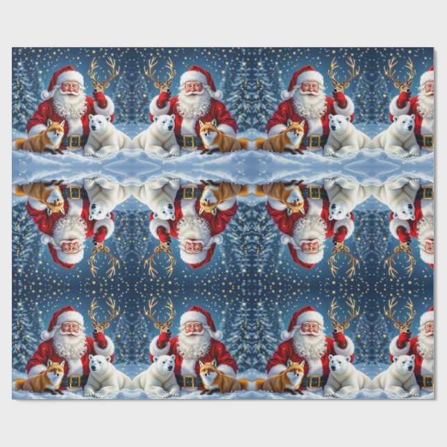 luxury christmas gift Wrapping Paper (Flat)