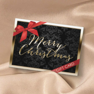 Luxury Christmas Gold Border Gift Certificate