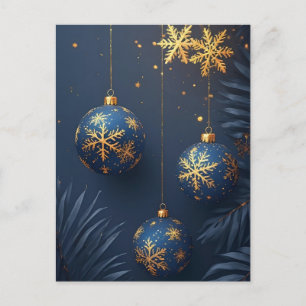 🎄 Luxury Christmas Ornament Elegance ❄️ Festive Postcard