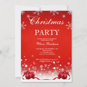 luxury Christmas Party invitation, Invitation