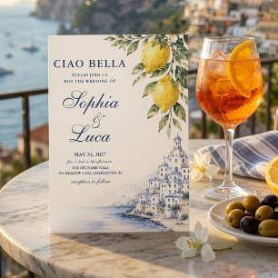 Luxury Ciao Bella Amalfi Coast   Invitation