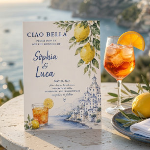 Luxury Ciao Bella Amalfi Coast   Invitation