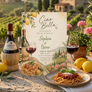 Luxury Ciao Bella Tuscany  Invitation
