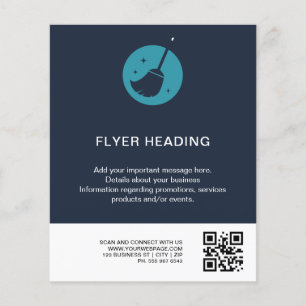 Luxury Cleaning Service Flyer Handmade with love