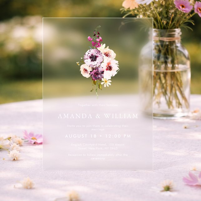 Luxury Clear Acrylic Wedding Invitation (Creator Uploaded)