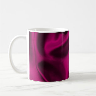 Luxury Cloth Abstract: Grunge Silk Wave Coffee Mug
