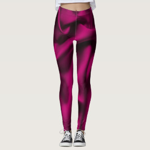 Luxury Cloth Abstract: Grunge Silk Wave Leggings