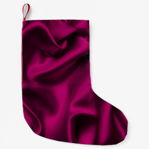 Luxury Cloth Abstract: Grunge Silk Wave Small Christmas Stocking