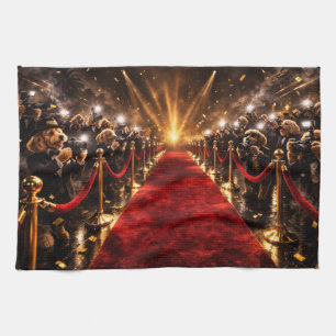 Luxury Cockapoo Red Carpet  Tea Towel