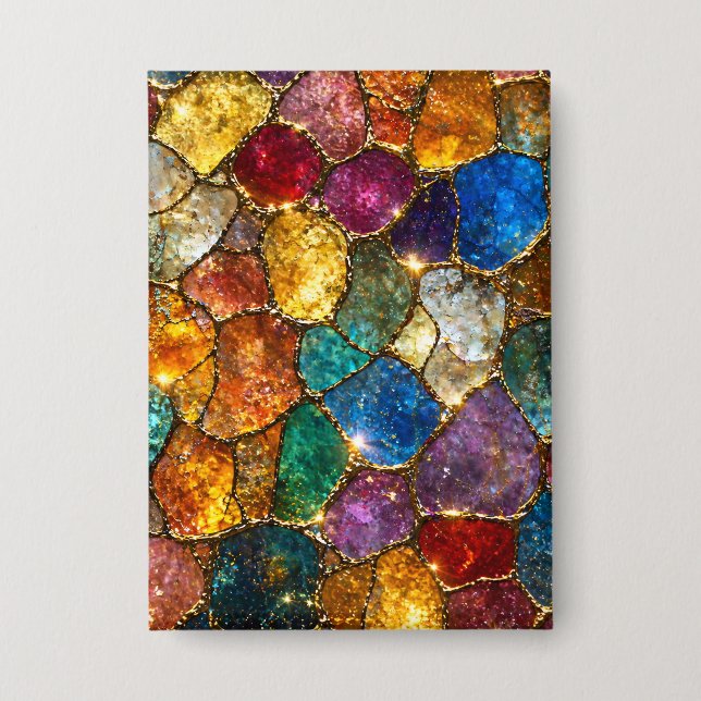 Luxury Colourful Crystal Mosaic Seamless Pattern (Front)