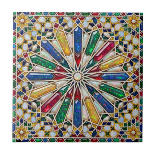 Luxury Colourful Crystal Opal Moroccan Zellij Ceramic Tile