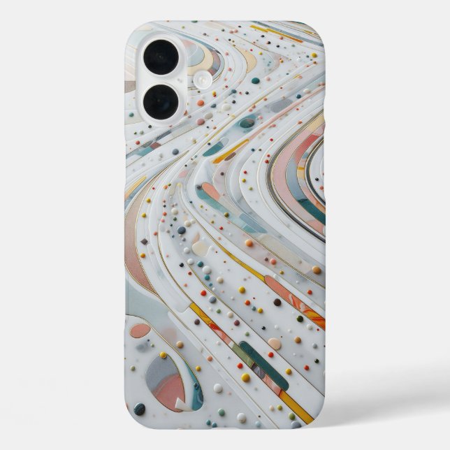 Luxury Colourful Pebble Stone Phone Case - Elegant (Back)