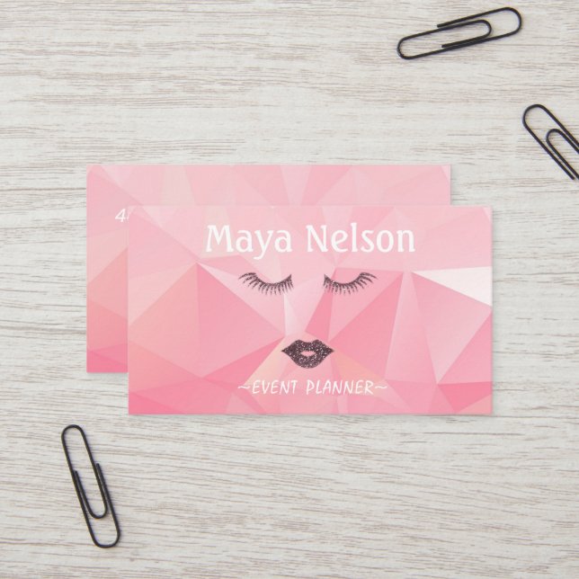  Luxury Cool Rainy Black Background Business Card (Front/Back In Situ)