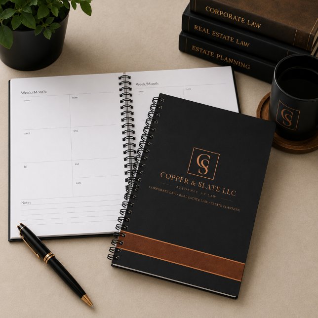 Luxury Copper & Slate Attorney Weekly Planner (Creator Uploaded)