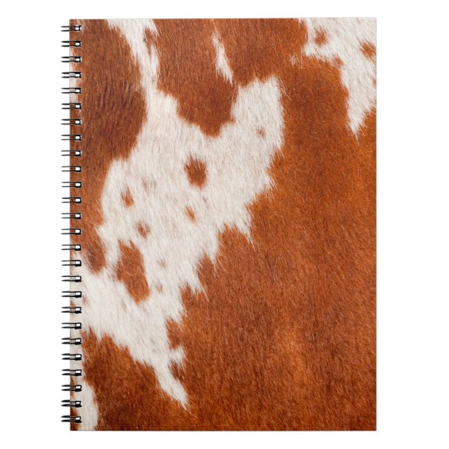 Luxury Cowhide Animal Skin Print  Throw Pillow Notebook (Front)