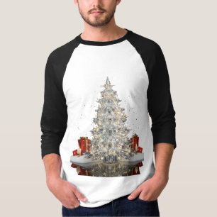 Luxury Crystal Christmas Tree T-Shirt Elegant Ho