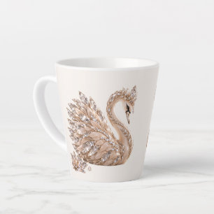 Luxury Crystal Swan Latte Mug