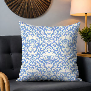 Luxury Damask Romantic Swan Love Cushion