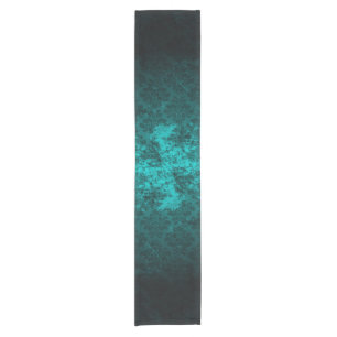 Luxury Damask turquoise Short Table Runner