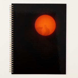 Luxury Dark Ember Halloween Planner Cover