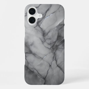 Luxury Dark Grey Marble Phone Case - Bold Cracked