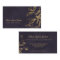 Luxury dark purple elegant faux gold foil foliage