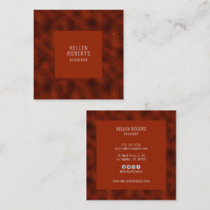 Luxury dark red monochromatic background square business card