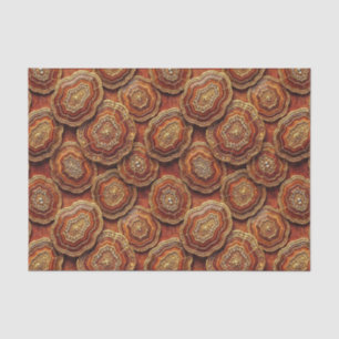 Luxury Decoupage   Burnt Orange + Gold Agate Geode Tissue Paper