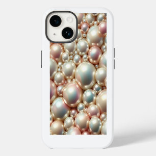 Luxury Deep Blue and Radiant Golden Glitter Sand S iPhone 14 Case