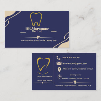Luxury Dentist Business Card