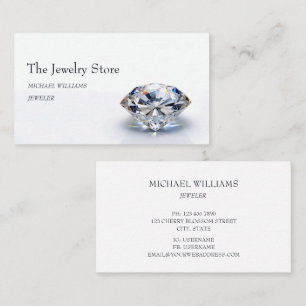 Luxury Design Diamond Jeweler Business Card
