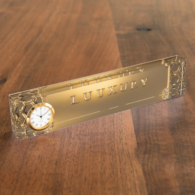 Luxury Desk Nameplate (Side)