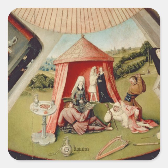 Luxury, detail from The Table of the Seven Square Sticker (Front)