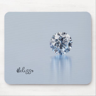 Luxury Diamond Add Name Mouse Pad