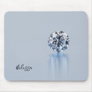 Luxury Diamond Add Name Mouse Pad