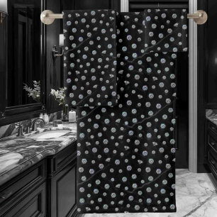 Luxury Diamond Gemstones Towel Set