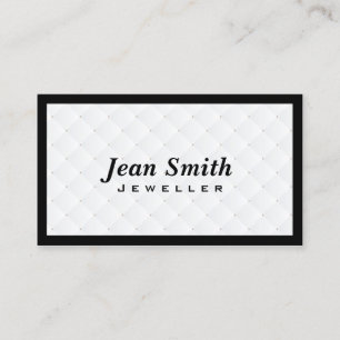 Luxury Diamond Quilt Jewellery Business Card