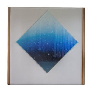 Luxury Diamond-Shaped Tempered Glass Tiles – Sleek