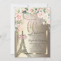 Luxury Diamonds Eiffel Tower,Pink Bow Roses 50th 
