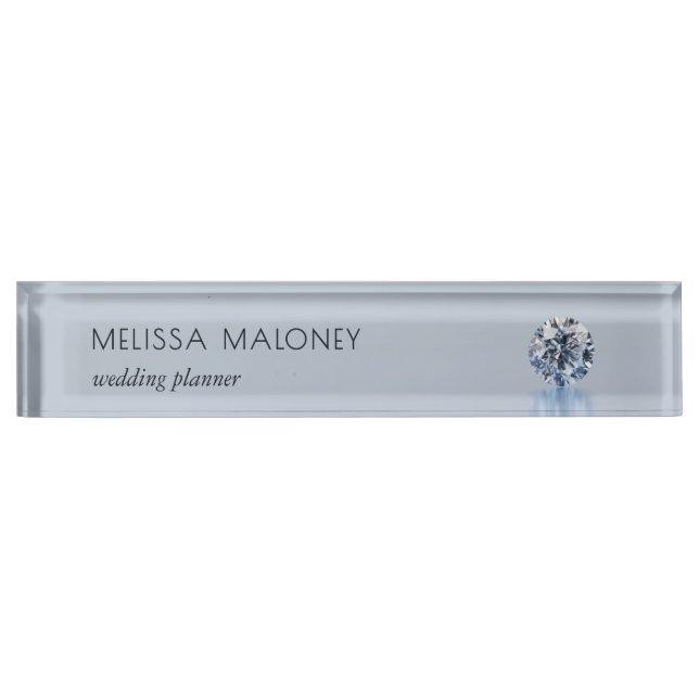Luxury Diamonds Jeweler Jewelry Store Nameplate (Front)