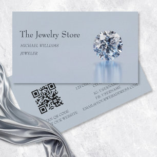 Luxury Diamonds Jeweller Jewellery Store Business Card