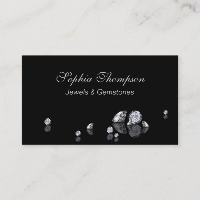 Luxury Diamonds Jewellery Store - Business Card (Front)
