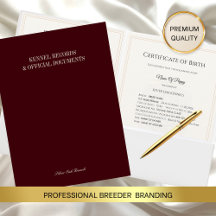 Luxury Dog Breeder Presentation Folder 