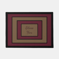 Luxury Door Mat, God Bless You, New Home Present D